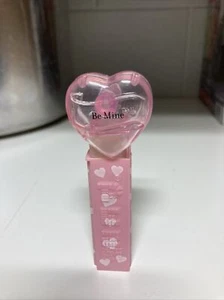 VTG 90’s No Foot Valentine's Crystal Pink Heart Be Mine PEZ Dispenser Hungary - Picture 1 of 7