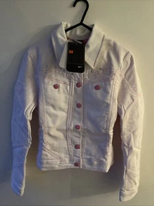 Nike Jeansjacke Vintage weiß Größe M nagelneu mit Etikett - Bild 1 von 4
