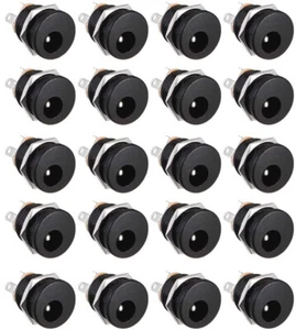 20Pcs DC-022 5.5 X 2.1mm Panel Mount 3Pin DC Power Female Jack Socket Connectors - Picture 1 of 2