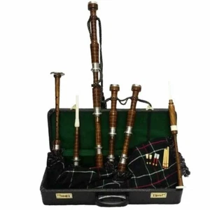 Tradizionale Cornamusa Scozzese Great Highlands Finitura Naturale Superiore - Foto 1 di 2