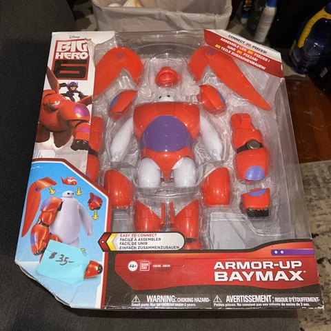 ***NEW IN BOX*** DISNEY BANDAI 2014 BIG HERO 6 ARMOR-UP BAYMAX ACTION FIGURE Cover