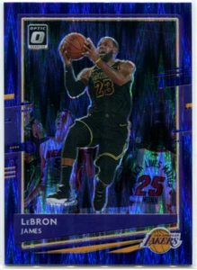 2020-21 Panini Optic #13 Lebron James Purple Shock Prizm NM Los Angeles Lakers - Picture 1 of 1