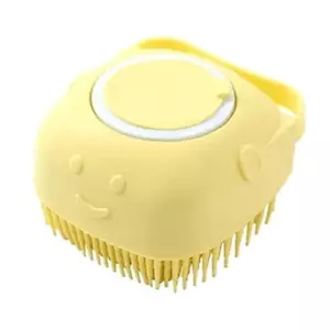 Dog Cat Bath Brush Scrubber with Shampoo or Soap Dispenser | Useful for Grooming - Picture 1 of 12