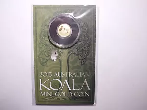Australien 2 Dollar 2015 - Mini Koala - 0,5g Gold im Blister OVP - Bild 1 von 4