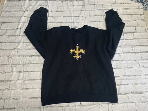 Retro New Orleans Saints NFL Football Pullover Sweatshirt Size XL USA NICE! Cover