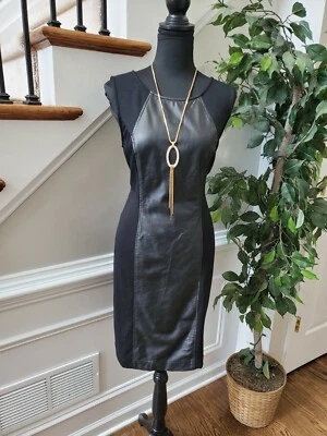 Vestido para mujer ECI Newyork negro poliéster sin mangas cuello redondo hasta la rodilla 10 Foto 1 de 4