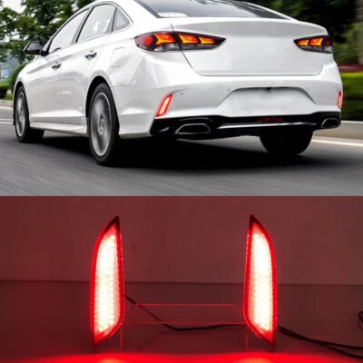 Rear Bumper Brake Light LED Reflector Stop Lamp For Hyundai Sonata 2018 2019 - Image 1 of 4