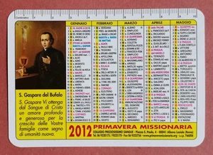 Albano Laziale calendarietto religioso 2012: S. Gaspare Collegio Prez. Sangue - Foto 1 di 1