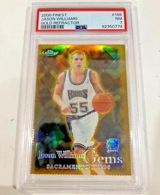 2000 Topps Finest Gems #168 Jason Williams GOLD Refractor /100 PSA 7 Rare - Image 1 of 2