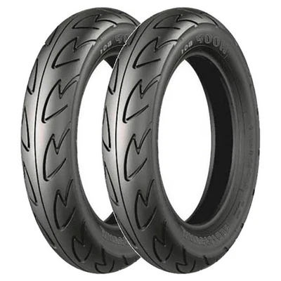 TYRE PAIR BRIDGESTONE 110/90-10 51J HOOP B01 + 90/90-10 50J HOOP B01 DOT 2022 - Image 1 of 4