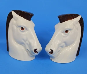 Kent Art Ware Pferd Büste Buchstützen Keramik Mid Century Hengst Vintage Japan Statue - Bild 1 von 18