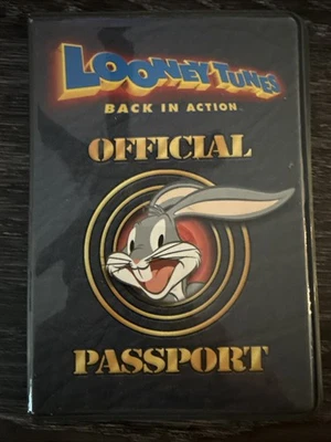 Pasaporte oficial Looney Tunes Back In Action Bugs Bunny Wendys juguete para niños 2003 Foto 1 de 3