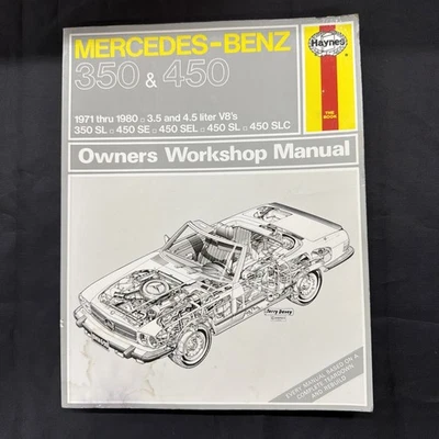 Haynes 698 Mercedes-Benz 350 & 450 (1971 Thru 1980) Automotive Repair Manual -D7 - Image 1 of 4