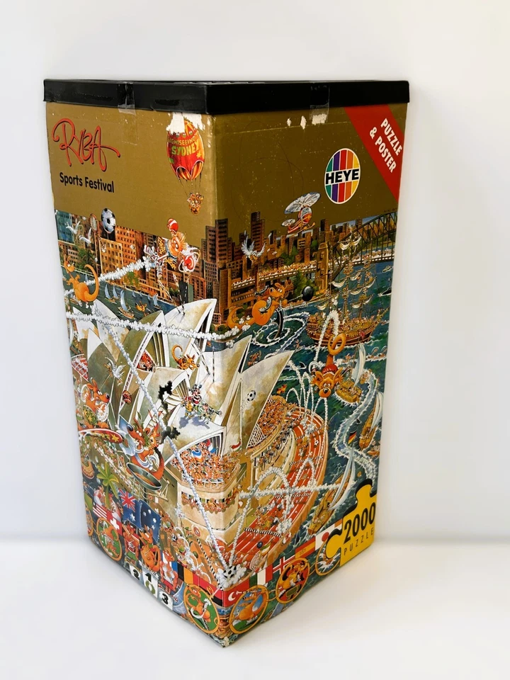 Michael Ryba Sports Festival Heye Puzzle 2000 pezzi poster e scatola originale - Immagine 1 di 4