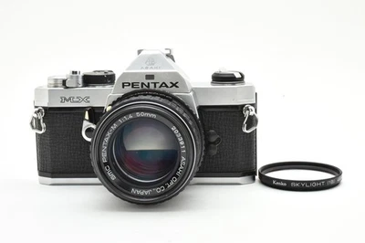 [N.Mint]PENTAX MX SLR 35mm Film Camera Silver ＋ SMC PENTAX-M 50mm f1.4 2587116 - Image 1 of 4