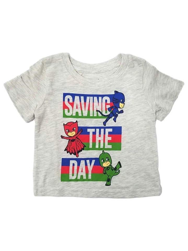 Jumping Beans Infant Boy Gray PJ Masks Saving The Day T-Shirt Tee-Shirt 6m - Image 1 of 1