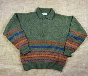 Suéter De Colección United Colors of Benetton Mujer Shetland Lana Fair Isle Italia - Imagen 1 de 5