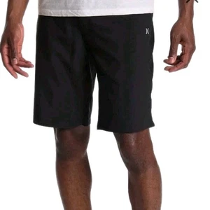 Hurley Hybrid Walk Shorts Herren Gr. 36 / 9,5 Schwarz Wasserabweisend Stretch Neu - Bild 1 von 10