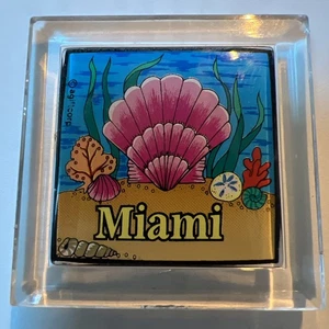 Vintage Souvenir Miami Refrigerator Magnet. AAS - Picture 1 of 2