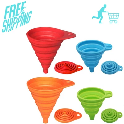 Kongnai 厨房漏斗套装 4 件套,小型和大型厨房小工具配件 — 第 1/4 张图片