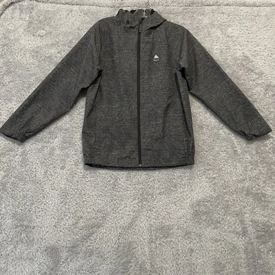 BURTON Youth  Dryride Snowboard Ski Hooded Windom Rain Jacket Heather Gray Large - Image 1 of 4