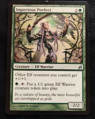 Imperious Perfect: Lorwyn Regular MTG Card from 2007 - Moderately Played - Image 1 of 2