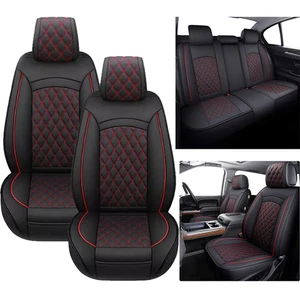 Juego completo de funda de asiento de coche de cuero para Chevy Silverado GMC Sierra 1500 2007-2021 - Imagen 1 de 22