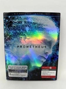 Prometheus Blu-ray DVD 2012 2-Disc Set Target Exclusive w Slipcover & Photo Book - Imagen 1 de 16