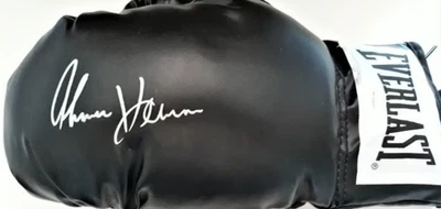THOMAS HEARNS SIGNED LEFT HAND BLACK EVERLAST BOXING GLOVE W/JSA CERT #WIT511977 - Image 1 of 4