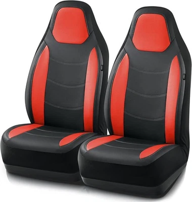 Car Leather Front Seat Covers w/ Storage Pocket fit for Honda CR-Z, Accord,Pilot Foto 1 de 4