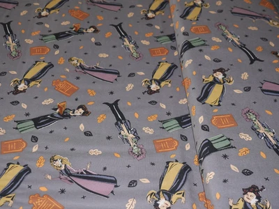 Disney Halloween Hocus Pocus Sanderson Sisters Cotton Fabric 5 Yards UNCUT NEW - Image 1 of 2
