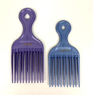 Lot of 2  VTG Conair Pro Styling Hair Pick Lift Combs Detangle & Style - Image 1 of 2