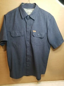 Orvis Classic Collection Men's Short Sleeve Button Up BLUE Shirt Size Small - Picture 1 of 4