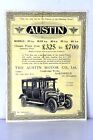 Vintage The Austin Motor Car Co Northfield Advertising Advertisement Leaflet Old
