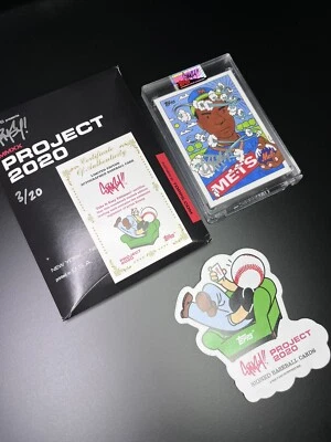 Topps PROJECT 2020 Ermsy Auto, Dwight Gooden #3 SILVER Autograph /20 - Image 1 of 4