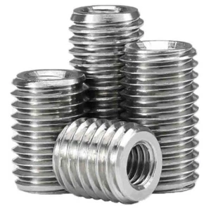 M6 THREAD ADAPTER THREADED INSERTS SCREW REDUCER ADAPTER A2 STAINLESS STEEL - Picture 1 of 12
