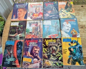 ANALOG SCIENCE FICTION MAGAZINE x 12 CLIFFORD SIMAK TAK HALLUS HARRY HARRISON - Picture 1 of 2