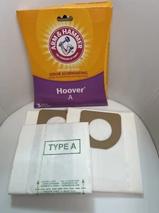 Hoover A Odor Eliminating Vacuum Bags 2 Count by Arm & Hammer 62601D + 1 Generic - Picture 1 of 1