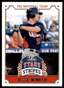 2015 Panini USA Stars & Stripes Jesse Winker Rookie #50 - Picture 1 of 2