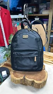Michael Kors Jet Set Large Nylon Backpack Black / Gold Tone name tag - Picture 1 of 10