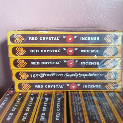 Red crystal incense wholesale pack of  25 box made in Nepal - Image 1 of 3