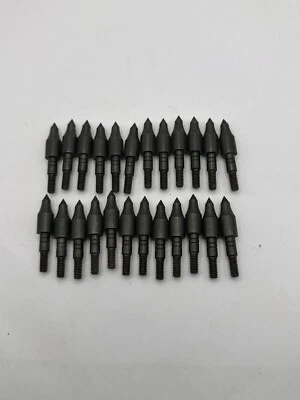24pack 125 Grain 21/64" .328 Diameter Practice Point Arrow Tips Field Points - Image 1 of 4