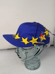 Vintage Olympic Games Hat Cap Snap 1996 EUROPE Splash Script Hanes NEW - Picture 1 of 13