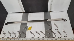 Stainless Steel Sliding Hook; Kitchen Utensil, Closet, Garage, Hanger Wall Mount - Picture 1 of 5