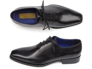 Oxford Paul Parkman para hombre punta lisa corte completo negro (ID#025-BLK) - Imagen 1 de 6