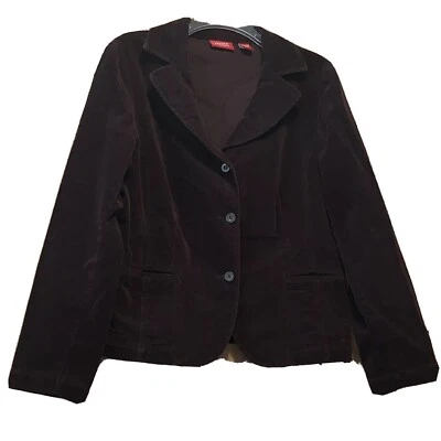 Valerie Stevens Brown Corduroy Blazer Size Petite Large E250 - Image 1 of 3
