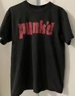 VINTAGE MTV Punk'd Men T-Shirt Large Black Y2K Red Logo Graphic 2003 Crew Neck