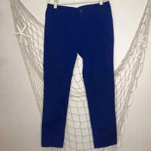 A|X ARMANI EXCHANGE Slim Fit Blue Cotton Chino Pants 34 - Picture 1 of 13