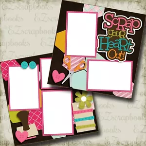 Scrap Your Heart Out - 2 vorgefertigte Sammelalbum Seiten - EZ Layout 3360 - Bild 1 von 4