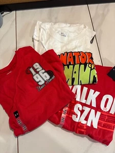 3pcs Set Under Armour Boys Red White Graphic Print Shirt Short Sleeve YM NWT - Picture 1 of 11